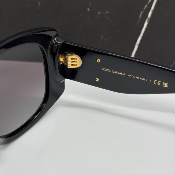 NEW DOLCE&GABBANA DG4501 501/8G BLACK SUNGLASSES DG4501 5018G EYEWEAR - Picture 9 of 10